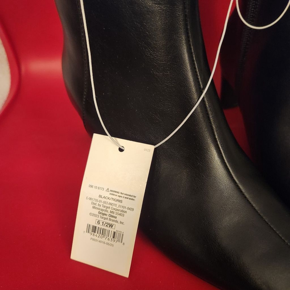 A New Day Black Tigris Ankle Boots - Picture 8 of 9